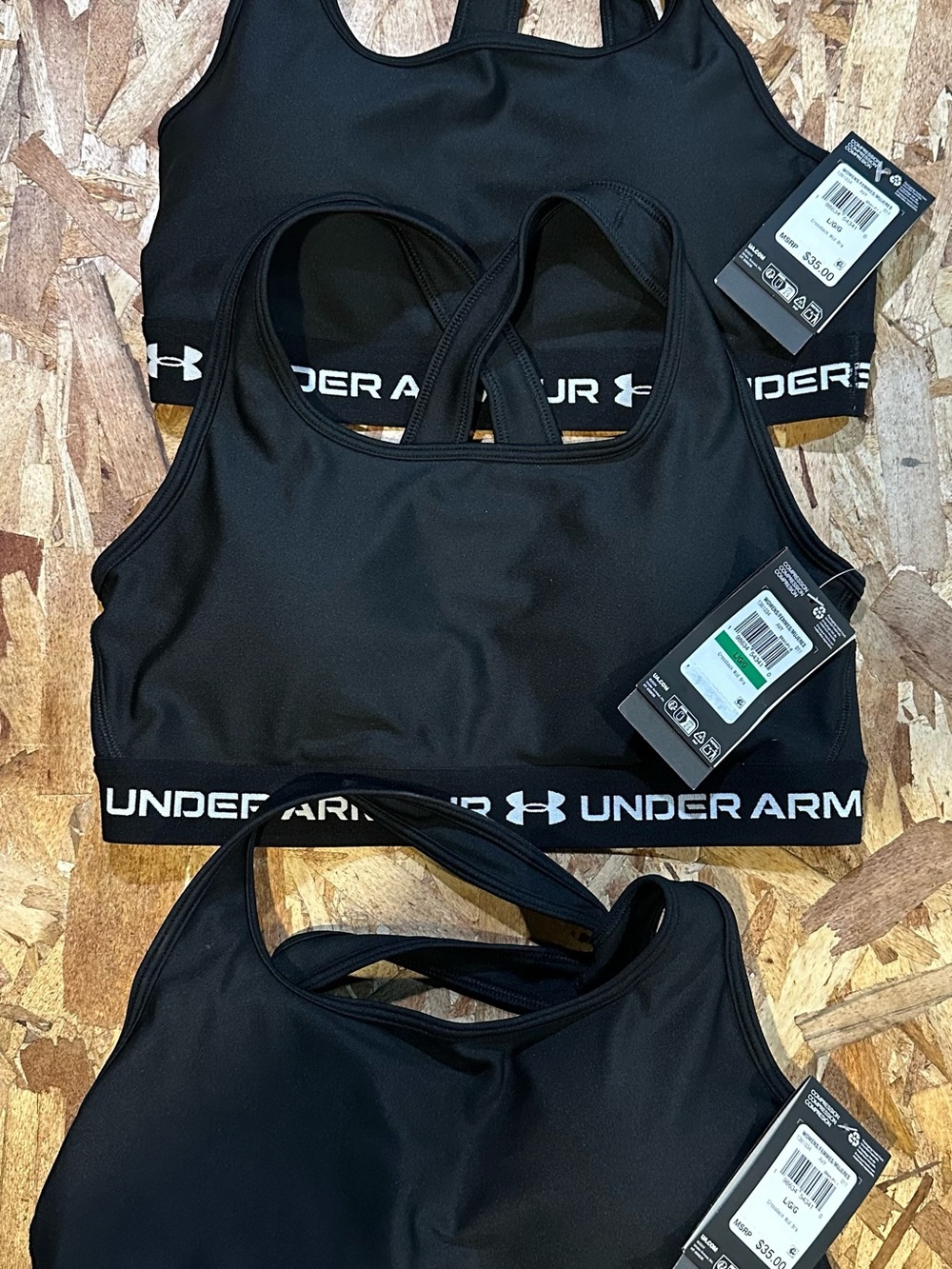 Under Armour Black Women's Swim Bikini Top - Logo Band